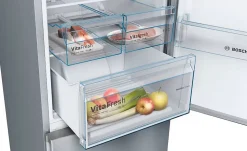 Réfrigérateur congélateur à poser porte réversible Bosch KGN36VLED 237L / 87L, inox