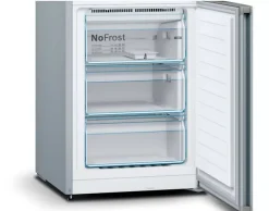 Réfrigérateur congélateur à poser porte réversible Bosch KGN36VLED 237L / 87L, inox