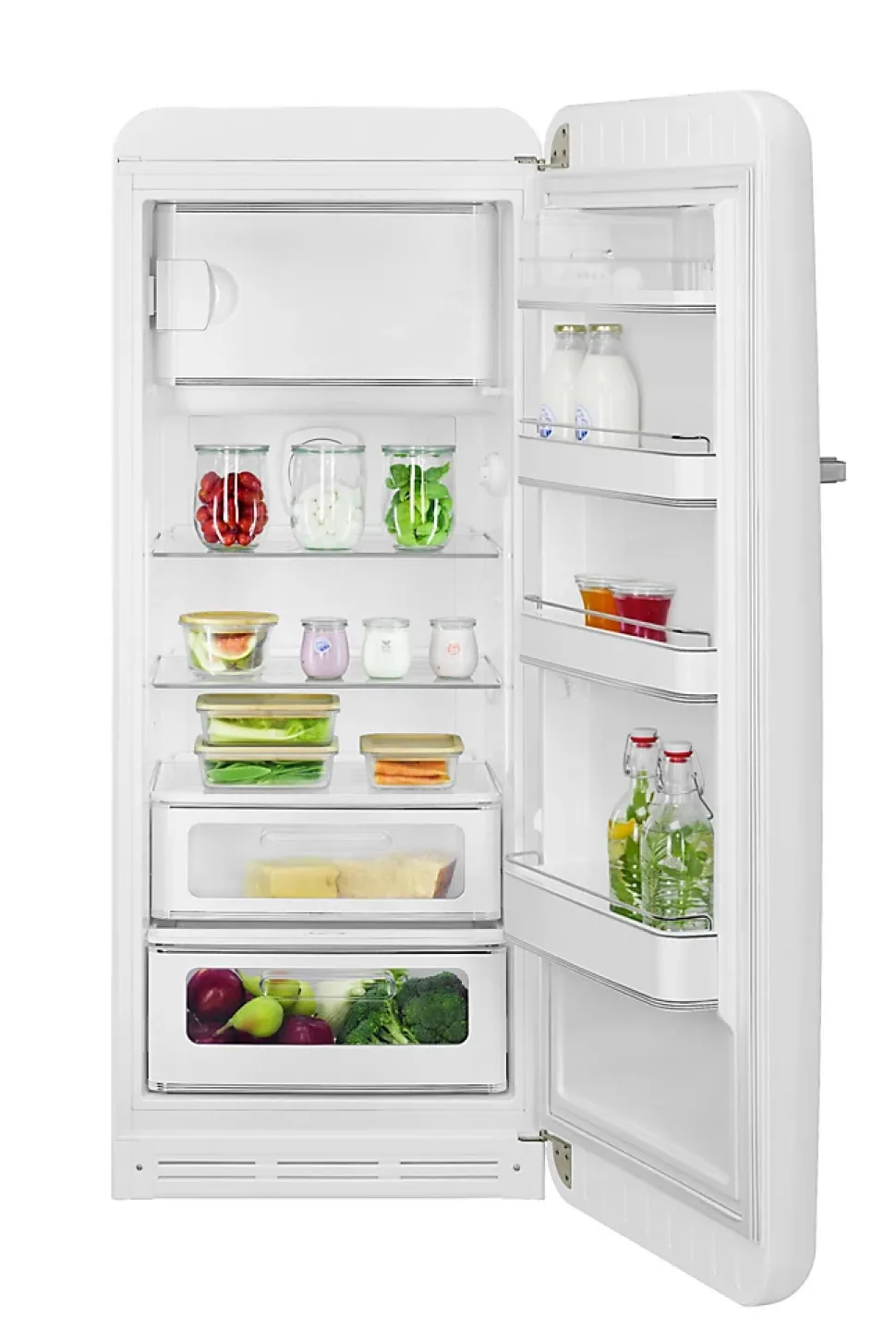 Réfrigérateur congélateur à poser ouverture droite Smeg FAB28RWH5 244L / 26L blanc