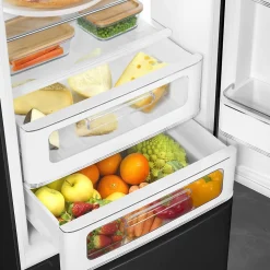 Réfrigérateur congélateur à poser Smeg FAB32RBL6 noir - 234L / 97L - H.209cm x L.68,5cm x P.86cm