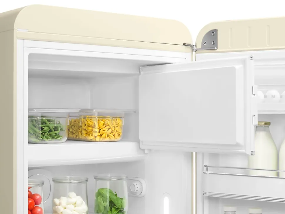 Réfrigérateur congélateur à poser ouverture droite Smeg FAB28RCR5 244L / 26L crème