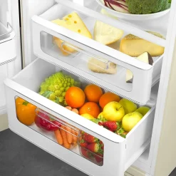 Réfrigérateur congélateur à poser Smeg FFAB30LCR6 crème - 222L / 72L - H.181,5cm x L.68,5cm x P.86cm