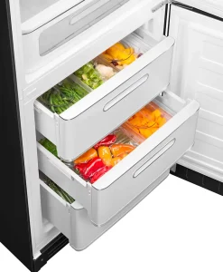 Réfrigérateur congélateur à poser ouverture droite Smeg FAB32RBL5 234L / 97L noir