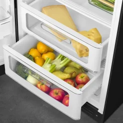 Réfrigérateur congélateur à poser Smeg FAB28LBL6 noir - 244L / 26L - H.166cm x L.68,5cm x P.86cm