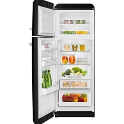 Réfrigérateur congélateur à poser Smeg FAB30LBL6 noir - 222L / 72L - H.181,5cm x L.68,5cm x P.86cm