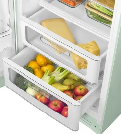 Réfrigérateur congélateur à poser ouverture gauche Smeg FAB28LPG5 244L / 26L vert d'eau