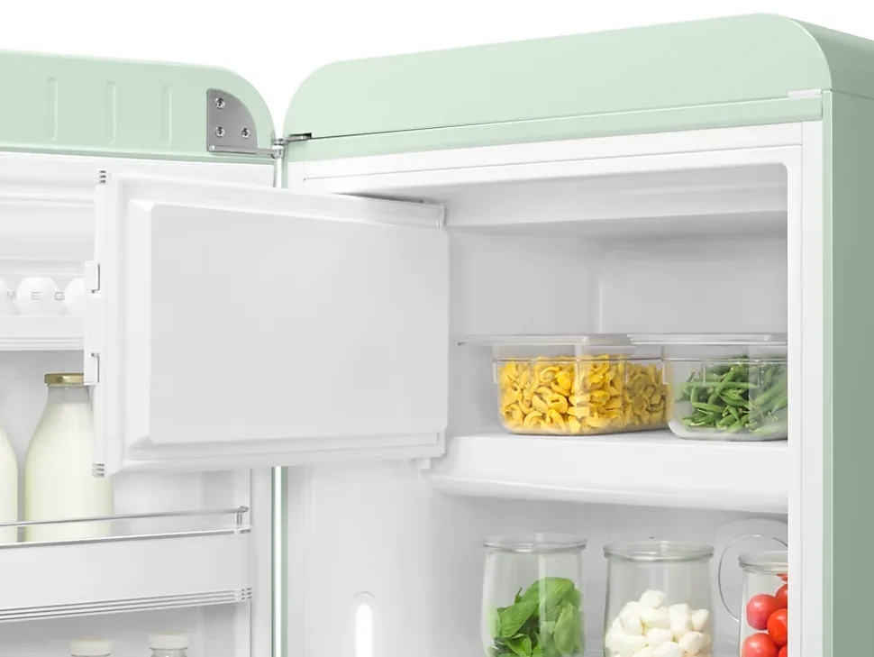 Réfrigérateur congélateur à poser ouverture gauche Smeg FAB28LPG5 244L / 26L vert d'eau