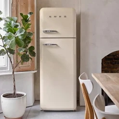 Réfrigérateur congélateur à poser Smeg FAB30RCR6 crème - 222L / 72L - H.181,5cm x L.68,5cm x P.86cm