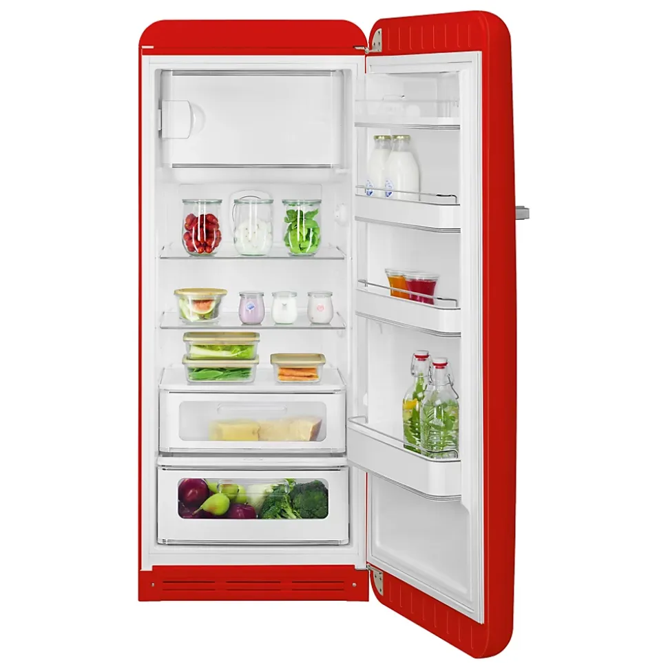 Réfrigérateur congélateur à poser Smeg FAB28RRD6 rouge - 244L / 26L - H.166cm x L.68,5cm x P.86cm