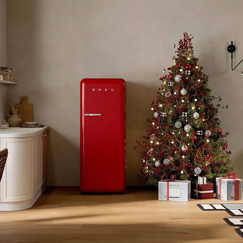 Réfrigérateur congélateur à poser Smeg FAB28RRD6 rouge - 244L / 26L - H.166cm x L.68,5cm x P.86cm