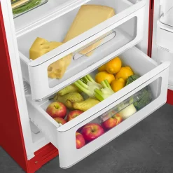 Réfrigérateur congélateur à poser Smeg FAB28RRD6 rouge - 244L / 26L - H.166cm x L.68,5cm x P.86cm
