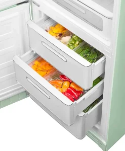 Réfrigérateur congélateur à poser ouverture gauche Smeg FAB32RPD5 234L / 97L vert d'eau