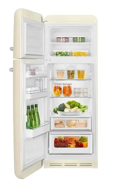 Réfrigérateur congélateur à poser ouverture gauche Smeg FAB30LCR5 222L / 72L crème