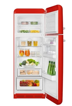 Réfrigérateur congélateur à poser ouverture droite Smeg FAB30RRD5 222L / 72L rouge