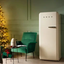 Réfrigérateur congélateur à poser Smeg FAB28RCR6 crème - 244L / 26L - H.166cm x L.68,5cm x P.86cm