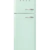 Réfrigérateur congélateur à poser ouverture gauche Smeg FAB30LPG5 222L / 72L vert d'eau