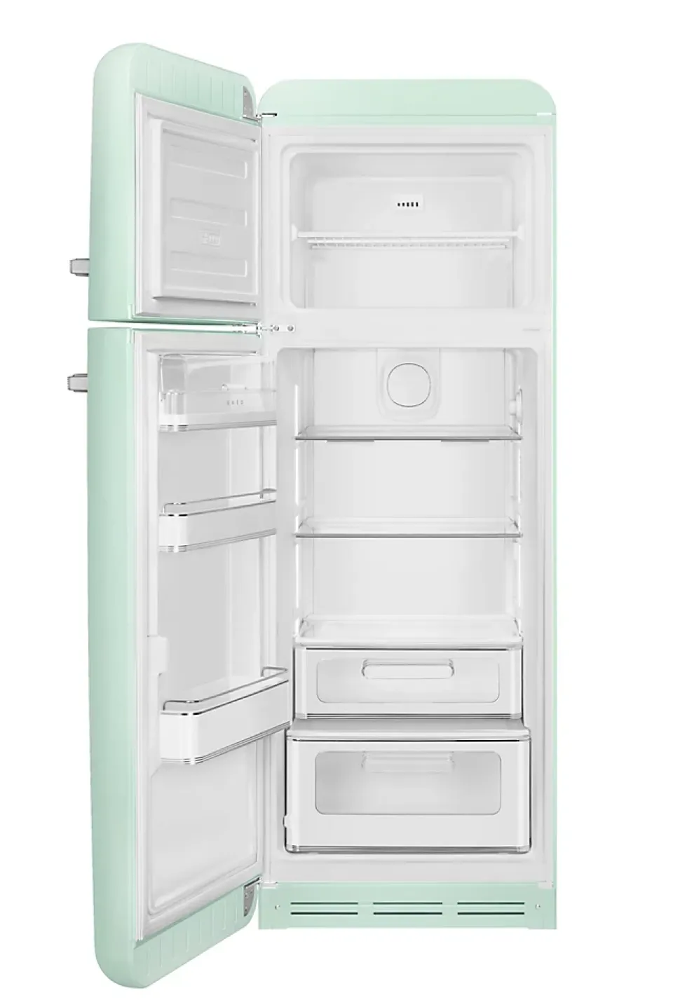 Réfrigérateur congélateur à poser ouverture gauche Smeg FAB30LPG5 222L / 72L vert d'eau