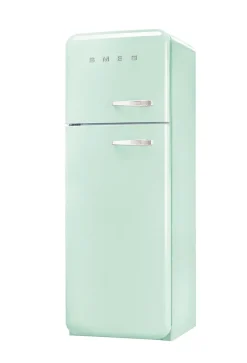 Réfrigérateur congélateur à poser ouverture gauche Smeg FAB30LPG5 222L / 72L vert d'eau