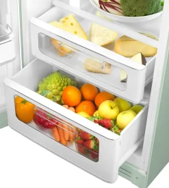 Réfrigérateur congélateur à poser ouverture gauche Smeg FAB30LPG5 222L / 72L vert d'eau