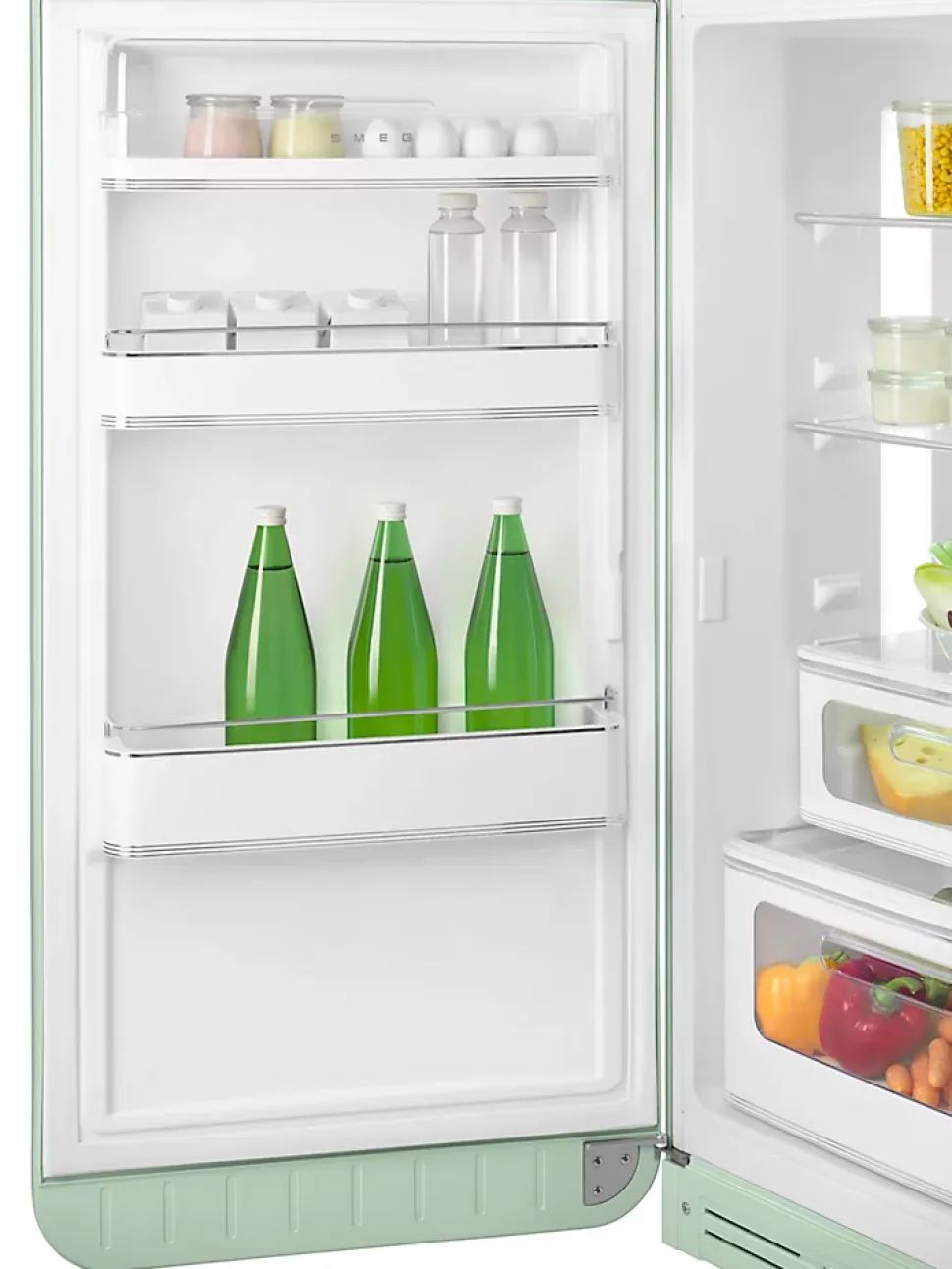 Réfrigérateur congélateur à poser ouverture gauche Smeg FAB30LPG5 222L / 72L vert d'eau