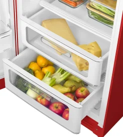 Réfrigérateur congélateur à poser ouverture gauche Smeg FAB28LRD5 244L / 26L rouge