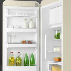 Réfrigérateur congélateur à poser Smeg FAB28LCR6 crème - 244L / 26L - H.166cm x L.68,5cm x P.86cm