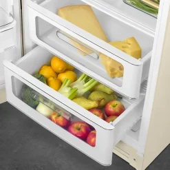 Réfrigérateur congélateur à poser Smeg FAB28LCR6 crème - 244L / 26L - H.166cm x L.68,5cm x P.86cm