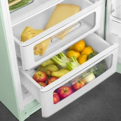 Réfrigérateur congélateur à poser Smeg FAB28RPG6 vert d'eau - 244L / 26L - H.166cm x L.68,5cm x P.86cm