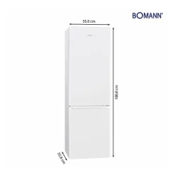 Réfrigérateur et congélateur 269L blanc Bomann KG184-1-blanc