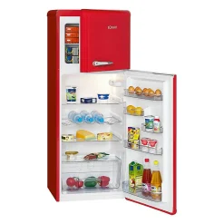 Réfrigérateur et congélateur 208L retro rouge DTR 353.1 rouge