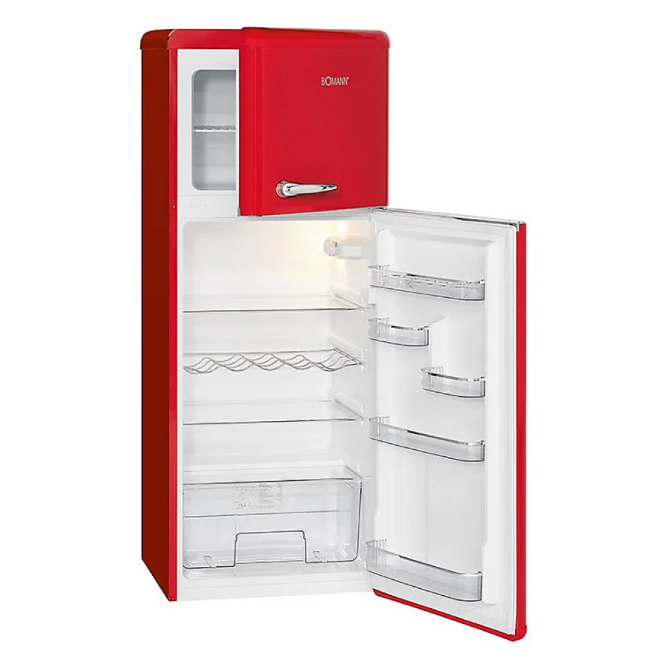 Réfrigérateur et congélateur 208L retro rouge DTR 353.1 rouge