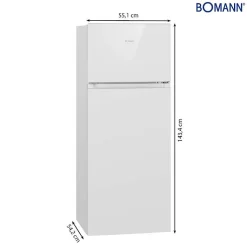 Réfrigérateur et congélateur 206L blanc Bomann DT7318-1-blanc
