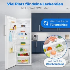 Réfrigérateur 322L Blanc Bomann VS7345-Blanc