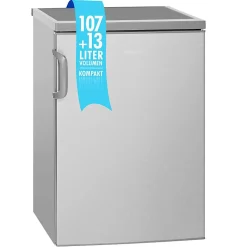 Réfrigérateur 120L Inox Bomann KS2194-1-Inox