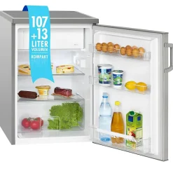 Réfrigérateur 120L Inox Bomann KS2194-1-Inox