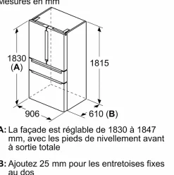 Réfrigérateur multi portes Siemens KF96RSBEA