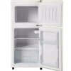 Réfrigérateur rétro avec congélateur, 86.8 x 45.5 cm, 2 portes,60 L de capacité, -27 C - 13 C , éclairage LED, blanc