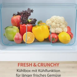 Réfrigérateur vintage Merax 92L, congélateur -27C à 13C, design rétro, rouge, classe énergétique D