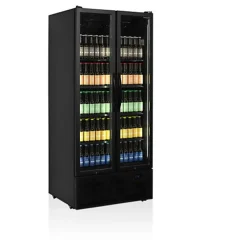 Réfrigérateur Vitré FS890H Couleur Noire - TEFCOLD