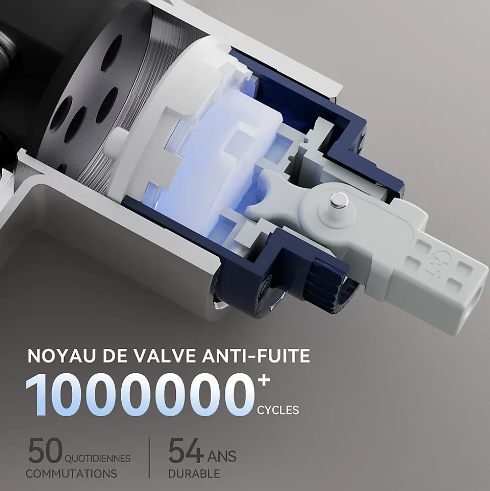 Robinet Cuisine avec Extensible, Mitigeur Cuisine avec Douchette, Melangeur avec Deux Types Jet d'eau