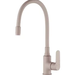 Robinet Cuisine Mitigeur Beige Monocommande Joga Plus Bec Flexible