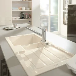 Robinet cuisine rabattable VILLEROY ET BOCH Como Shower window inox