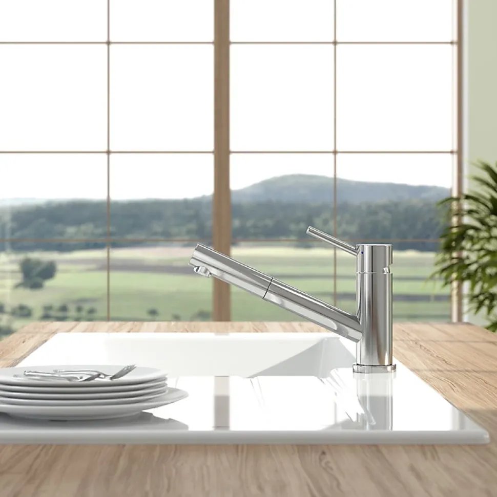 Robinet cuisine rabattable VILLEROY ET BOCH Como Shower window inox