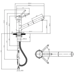 Robinet cuisine VILLEROY ET BOCH Como Shower