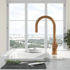 Robinet cuisine VILLEROY ET BOCH Umbrella flex bronze