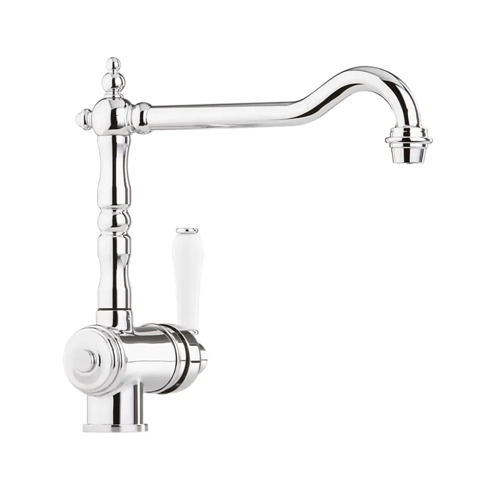 Robinet cuisine vintage chromé MARIUS