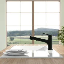 Robinet de cuisine avec douchette VILLEROY & BOCH Junis Shower Noir mat