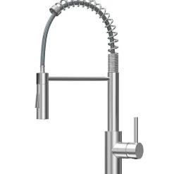 Robinet de Cuisine avec Douchette Extractible, Mitigeur Cuisine en Inox Mitigeur d'Évier avec 2 Modes de Sortie D'eau, Brossé