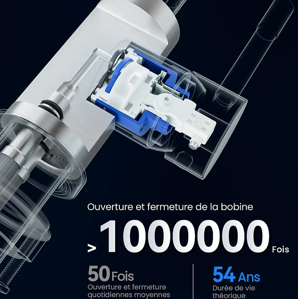 Robinet de Cuisine Cecipa Max Mitigeur Cuisine Robinet d'Évier de Cuisine à Levier Unique,Brossé