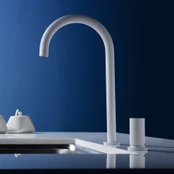 Robinetterie Cuisine mitigeur IBIZA à poser Blanc (mat)ChroméNoir matOr brosséOr rose brossé